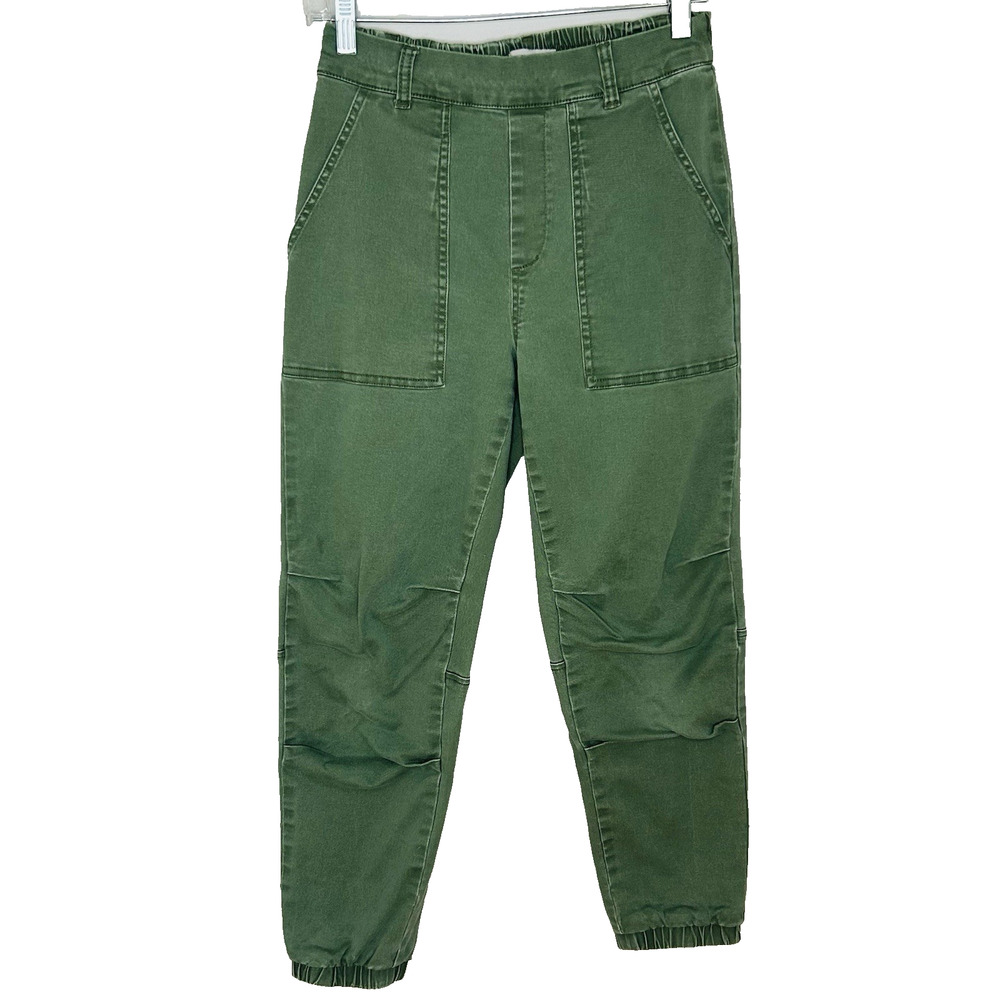 Nili Lotan Cropped Military Pant Olive Green XXS Utility Y2K Grunge Target